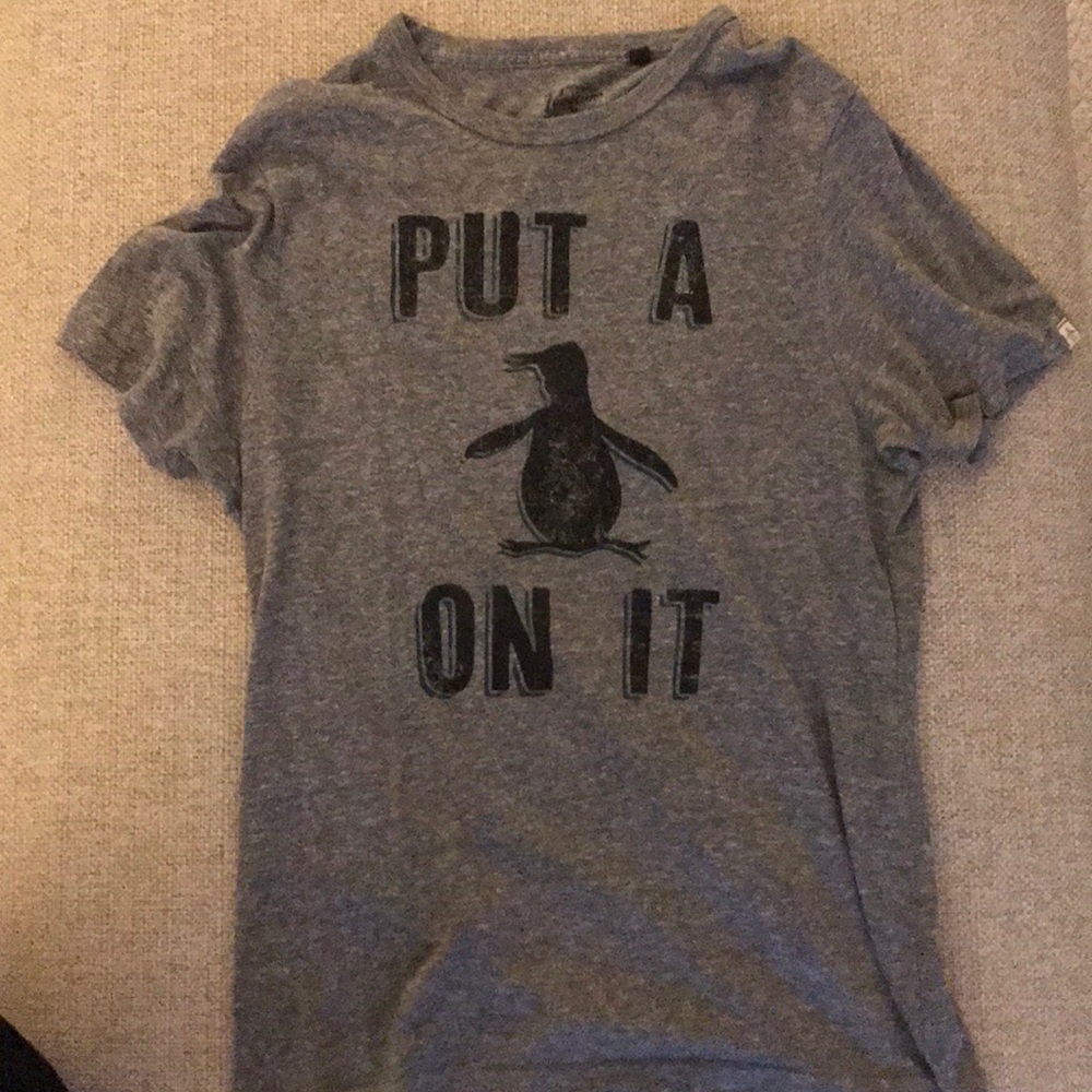 Grey Penguin Tee
